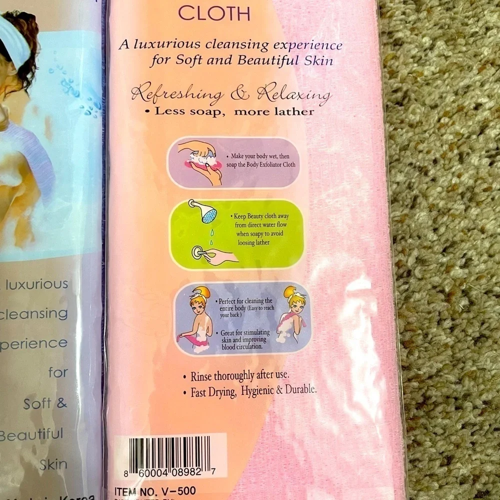 Body Exfoliating Wash Cloth Set OF 3